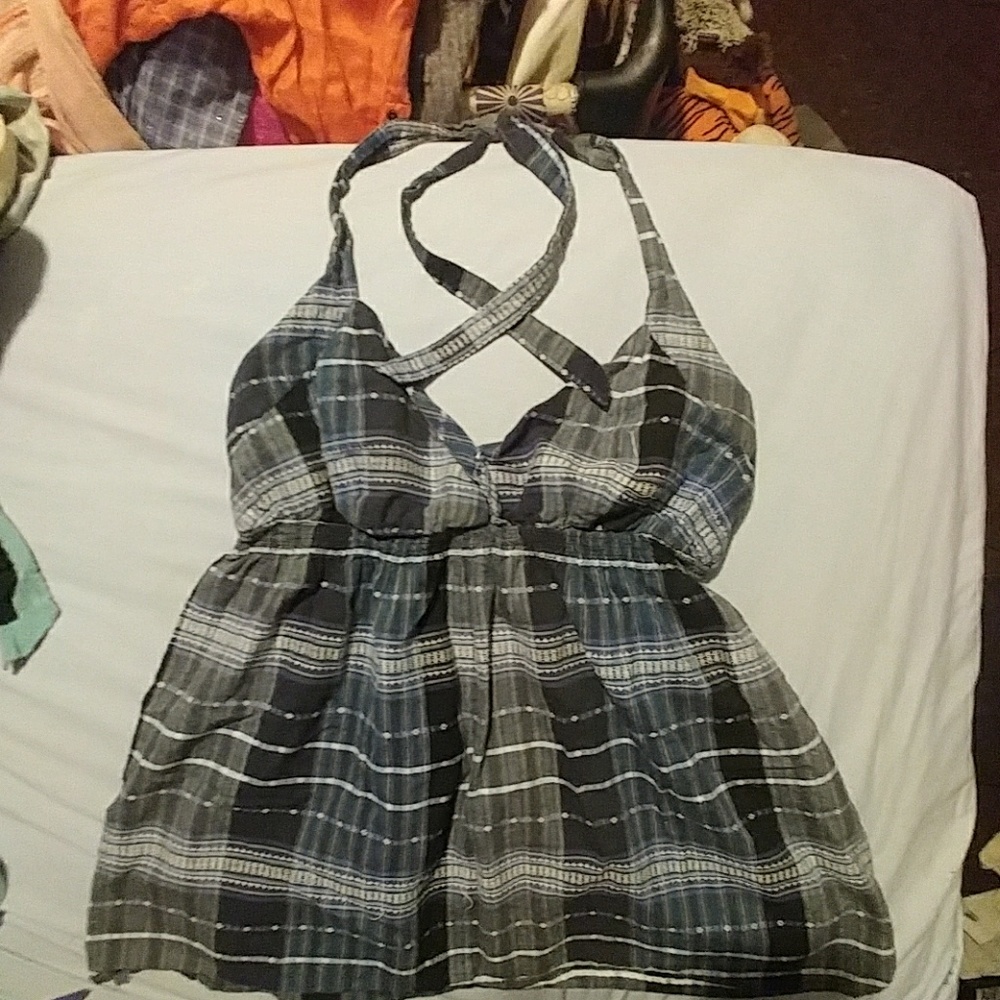 Tie around the neck tank top